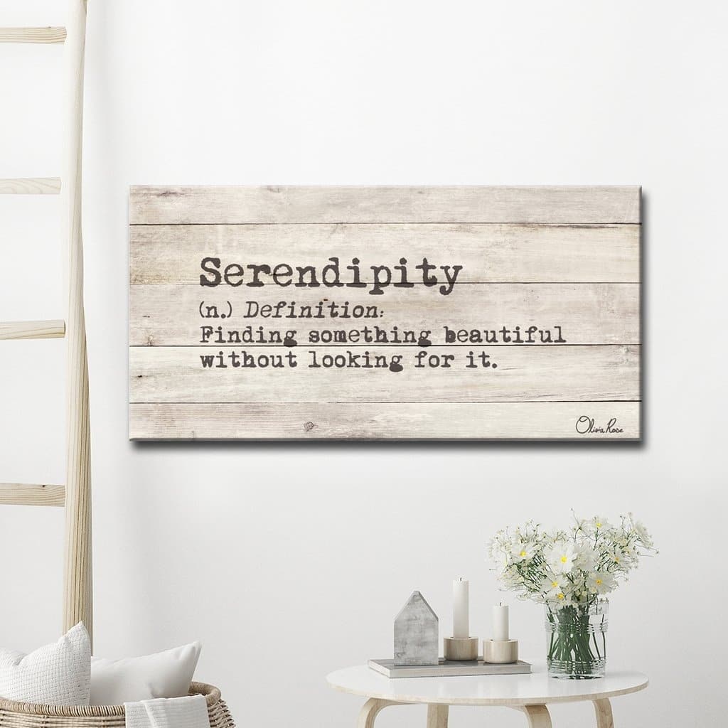 Olivia Rose 'Define Serendipity' Inspirational Canvas Wall Art