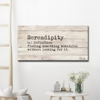 Olivia Rose 'Define Serendipity' Inspirational Canvas Wall Art