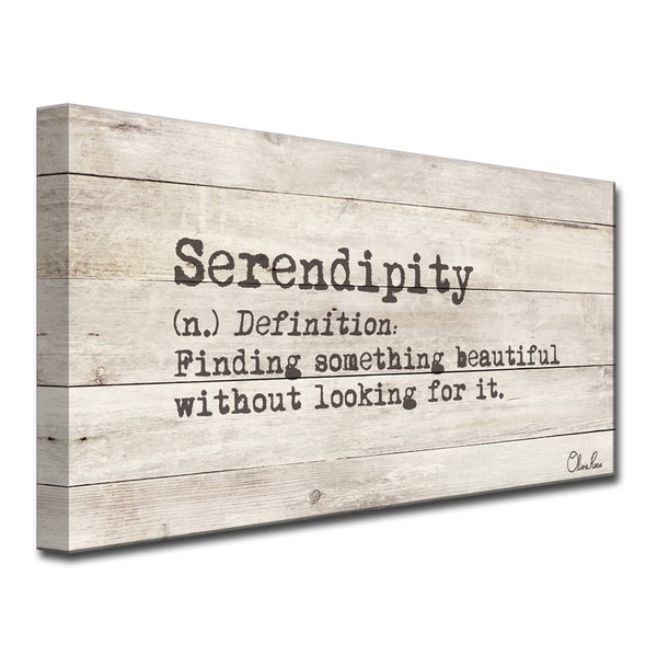 Olivia Rose 'Define Serendipity' Inspirational Canvas Wall 
