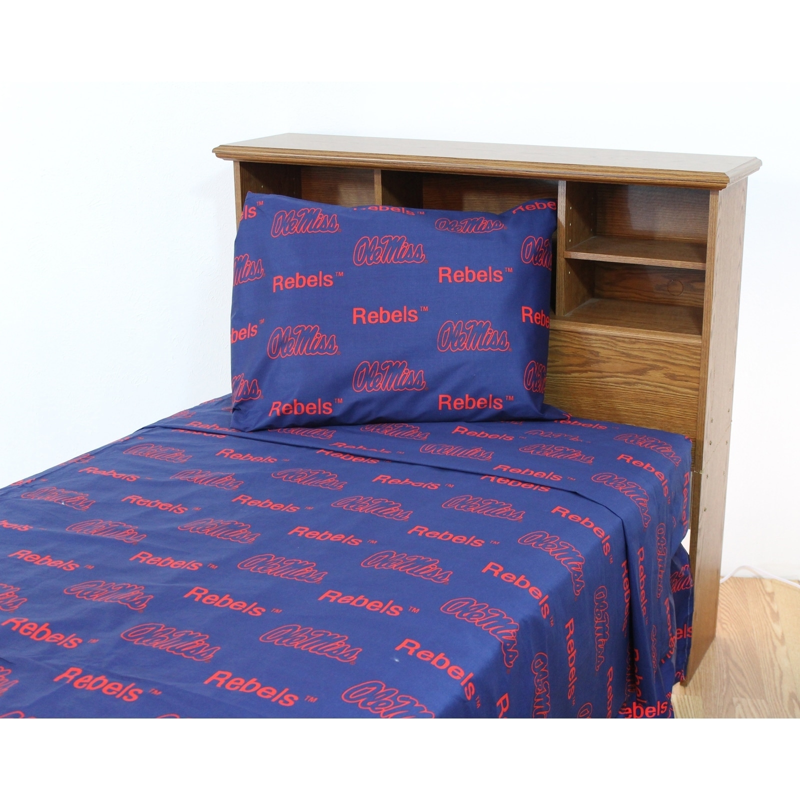 Shop Ole Miss Rebels 100 Cotton Sheet Set Free Shipping Today