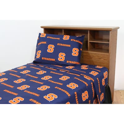 Syracuse Orange 100% Cotton Sheet Set