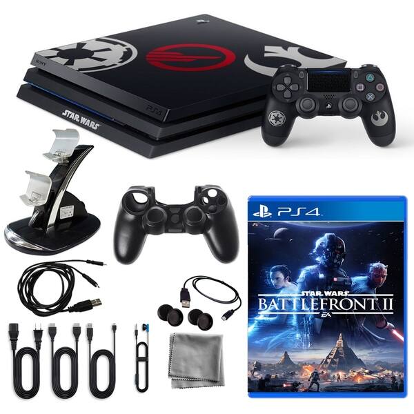 Playstation 4 Pro Limited Edition Star Wars Battlefront 2 1tb Console With 9 In 1 Accessories Kit Overstock