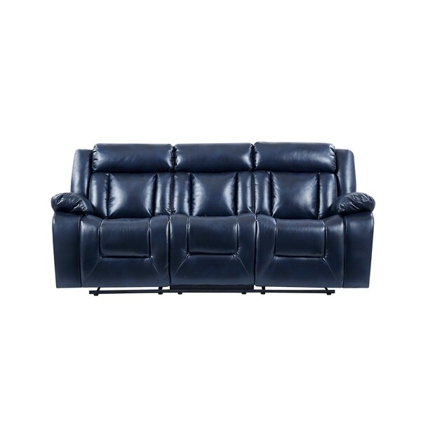 Global Furniture Navy Blue Reclining Sofa Free Shipping Today Global Furniture Navy Blue Reclining Sofa