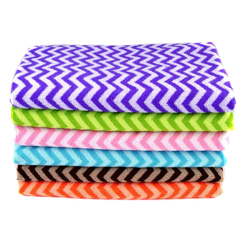 Leisureland Chevron Microfiber Bath Towel 27" X 54"