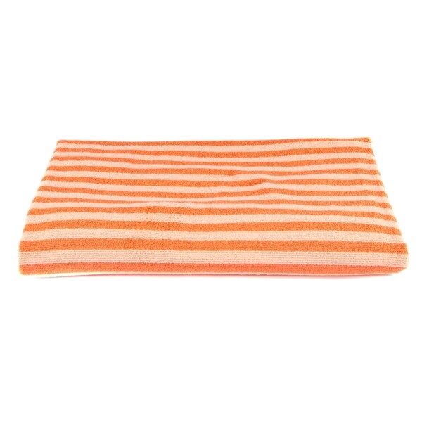 orange striped bath towels