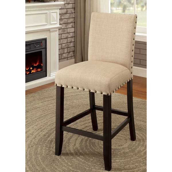 Fabric counter height discount chairs