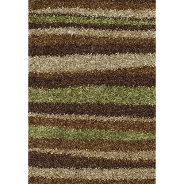 Addison Miramar Striped Brown Green Area Rug On Addison Miramar Striped Brown Green Area Rug