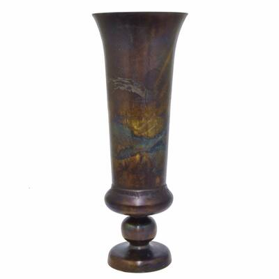 Antique Metal Vase - Benzara