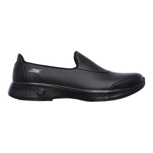 skechers go walk leather black
