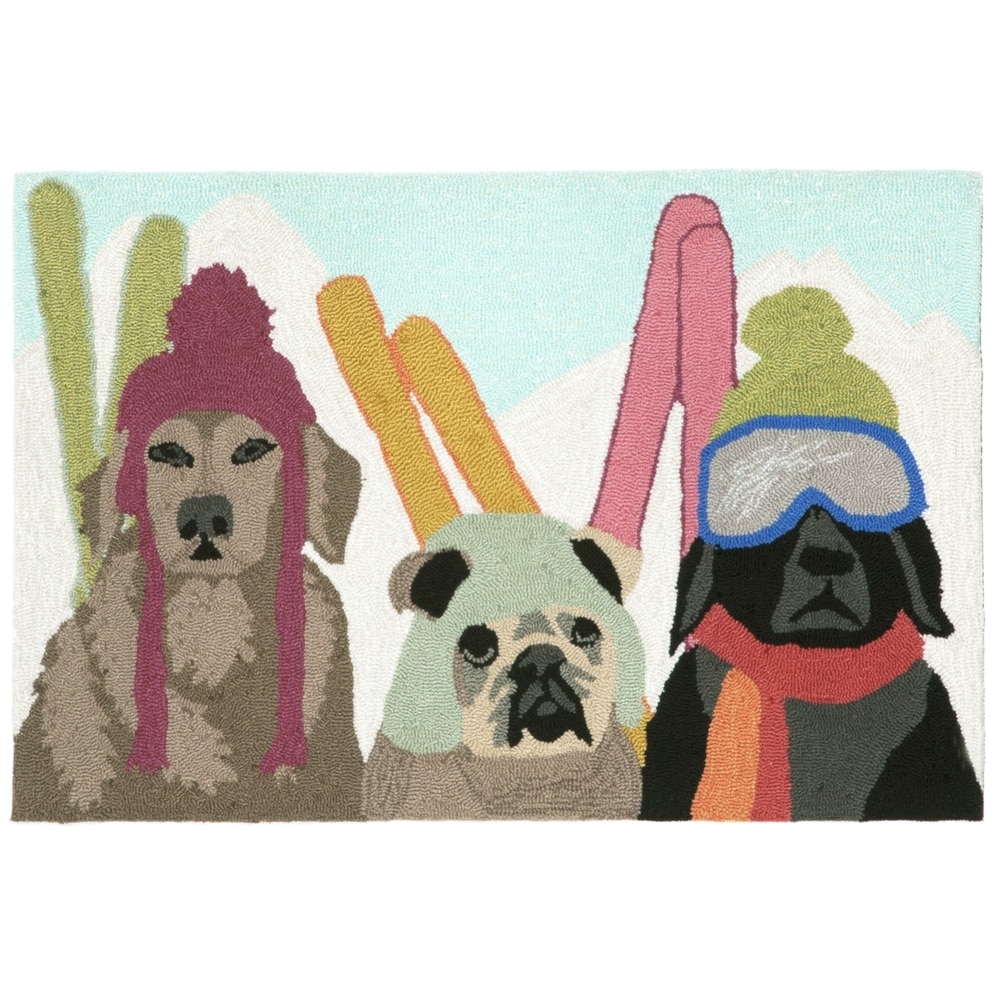 Lush Decor Frontporch Ski Patrol Indoor/Outdoor Mat