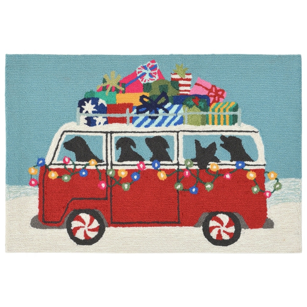 Lush Decor Frontporch Happy Howlidays Indoor/Outdoor Mat