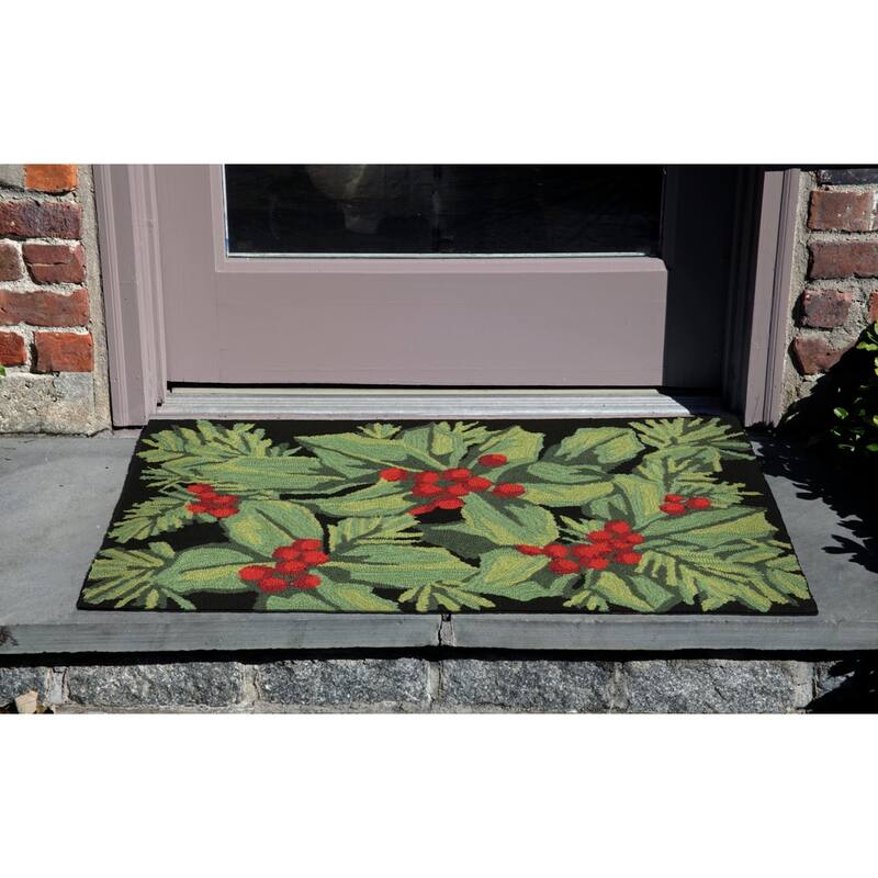 Liora Manne Frontporch Hollyberries Indoor/Outdoor Mat