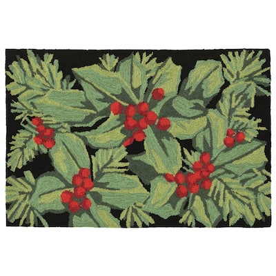 Liora Manne Frontporch Hollyberries Indoor/Outdoor Mat