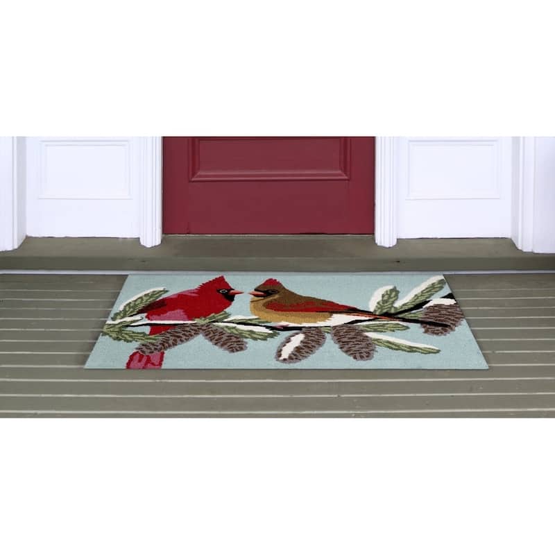 Liora Manne Frontporch Cardinals Indoor/Outdoor Mat