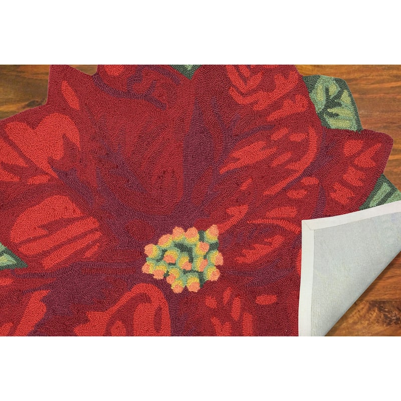 Liora Manne Frontporch Poinsettia Indoor/Outdoor Mat