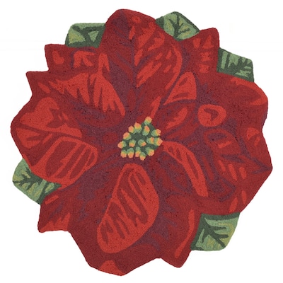 Liora Manne Frontporch Poinsettia Indoor/Outdoor Mat