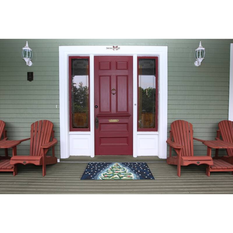 Liora Manne Frontporch Xmas Tree Indoor/Outdoor Mat