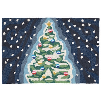 Liora Manne Frontporch Xmas Tree Indoor/Outdoor Mat