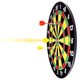 Magnetic Dart Board Set with 16 inch Board, 6 Colorful Darts and Built In Hanging Hook - by Hey! Play! - Yellow/Red - Thumbnail 4