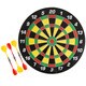 Magnetic Dart Board Set with 16 inch Board, 6 Colorful Darts and Built In Hanging Hook - by Hey! Play! - Yellow/Red - Thumbnail 1