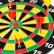 Magnetic Dart Board Set with 16 inch Board, 6 Colorful Darts and Built In Hanging Hook - by Hey! Play! - Yellow/Red - Thumbnail 5