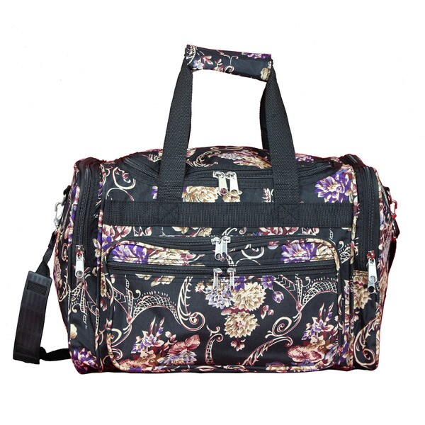 floral carry on