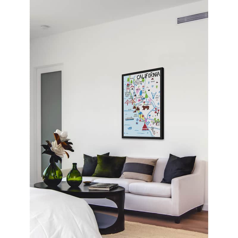'Diverse California II' Framed Painting Print - Multi-Color