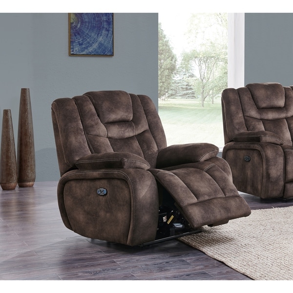 Global Furniture Power Reclining Adjustable headrest Glider