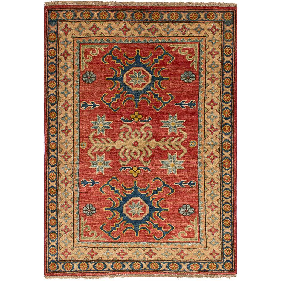 eCarpetGallery Hand-Knotted Finest Gazni Red Wool Rug (3'3 x 4'8)
