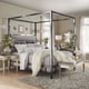 preview thumbnail 3 of 4, Solivita Black Nickel Canopy Bed by iNSPIRE Q Bold