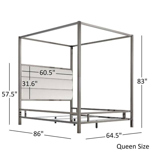 Solivita Black Nickel Canopy Bed by iNSPIRE Q Bold