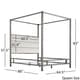 preview thumbnail 4 of 4, Solivita Black Nickel Canopy Bed by iNSPIRE Q Bold