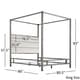 preview thumbnail 5 of 4, Solivita Black Nickel Canopy Bed by iNSPIRE Q Bold