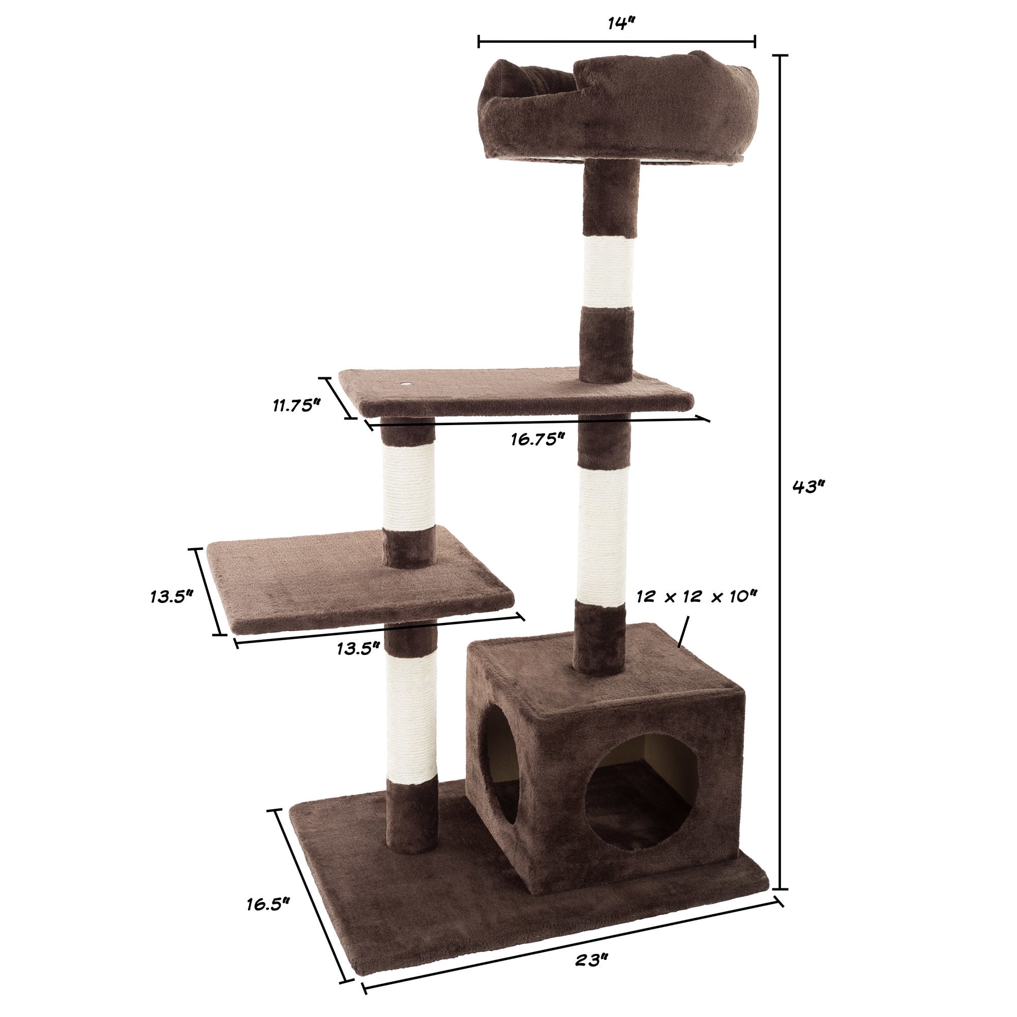 4 tier cat tree best sale