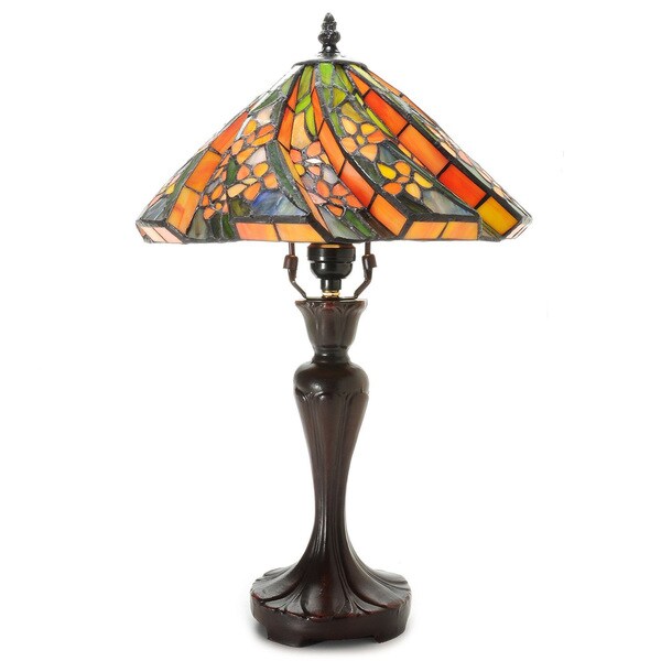 Shop Tiffany-style White Flower Table Lamp - Free Shipping Today ...