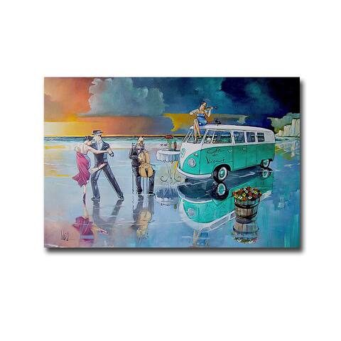 Sunset Dance by Ronald West Gallery-Wrapped Canvas Giclee Art