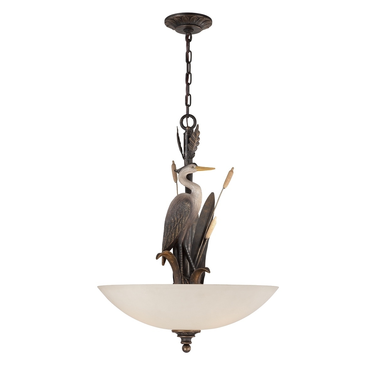 Seahaven Heron 3-Light Chandelier 27" high - Chandeliers For Bedrooms by Overstock.com