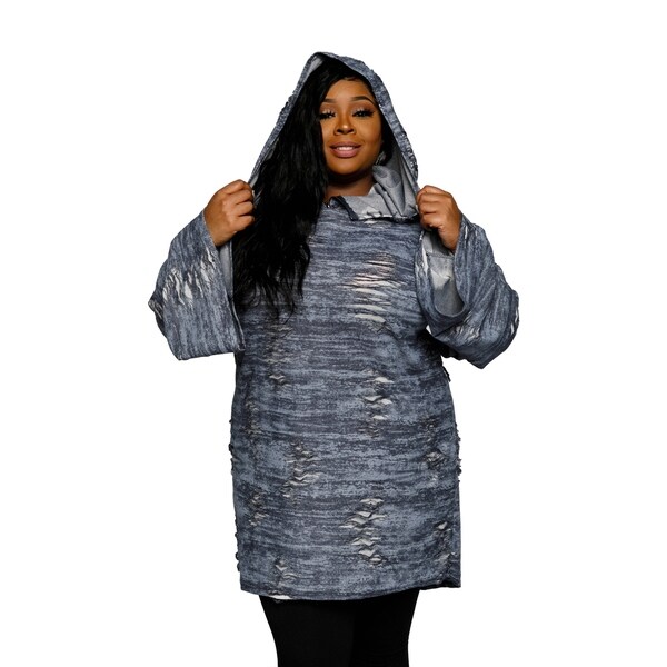 distressed sweatshirt plus size