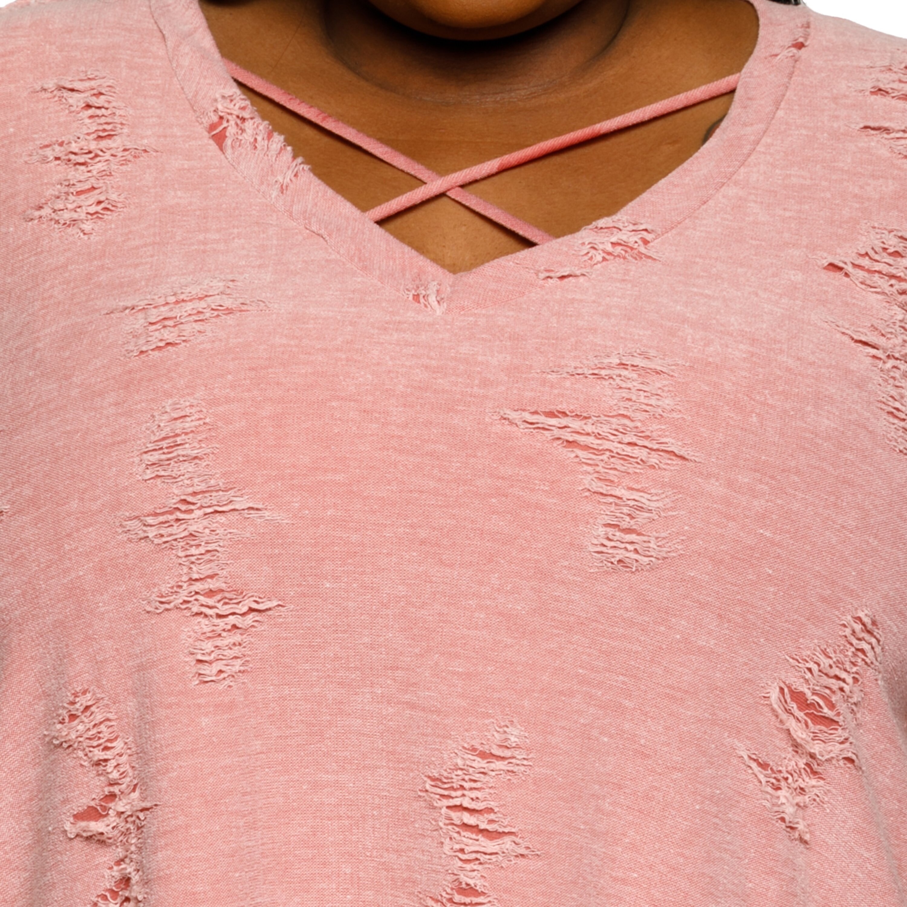 plus size distressed sweater dress