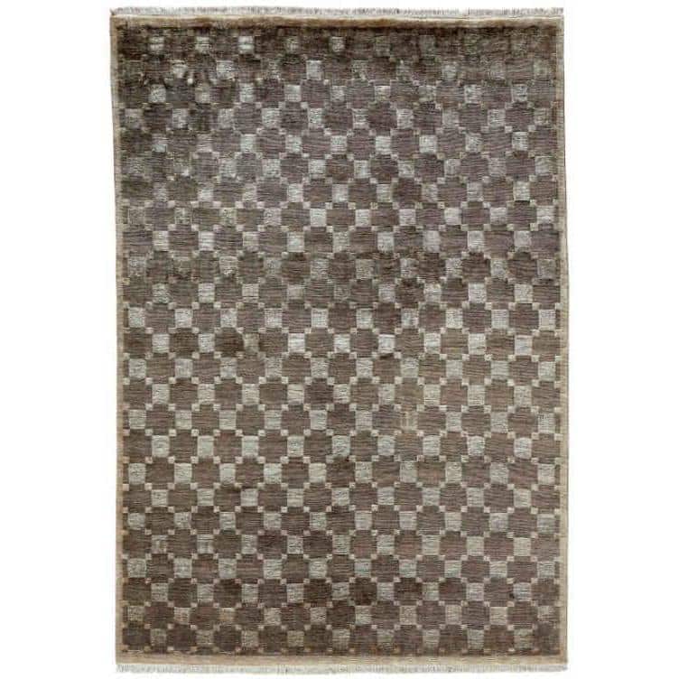 Jade Earth Tones Hand-knotted Area Rug