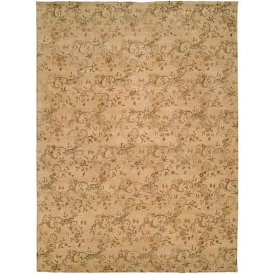 Royal Manner Estates Sandy Wool Hand-knotted Area Rug