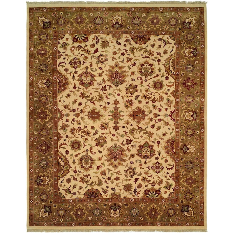 Royale Camel Wool Hand-knotted Area Rug