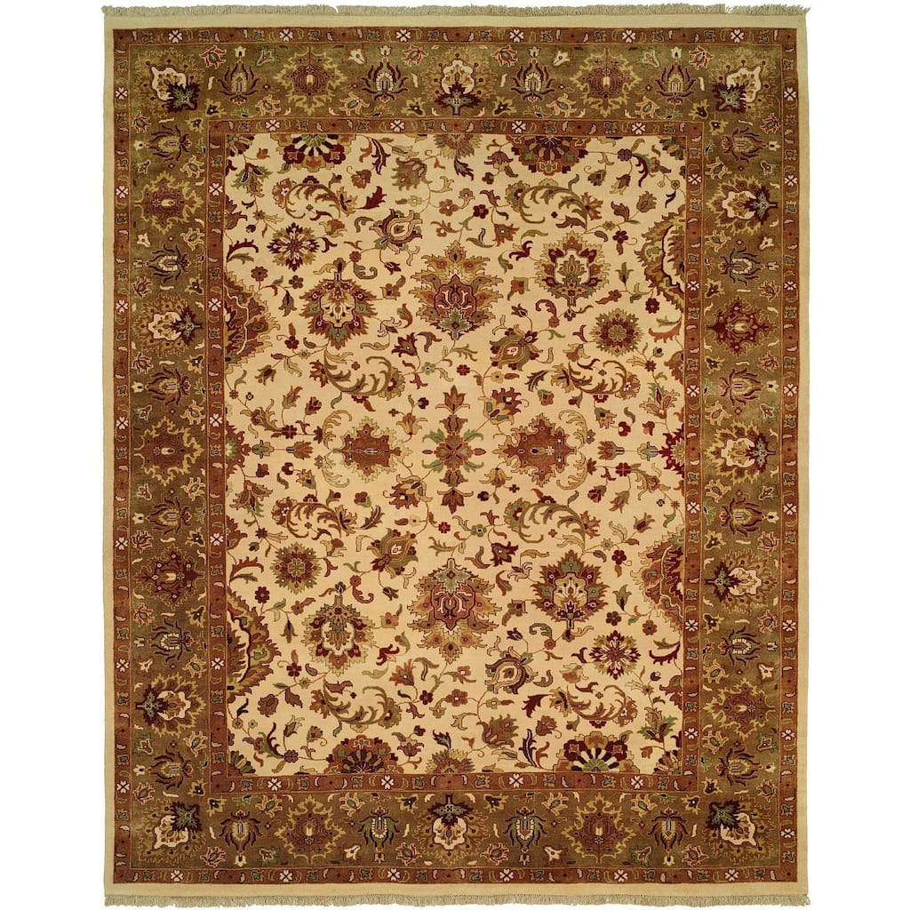 Royale Camel Wool Hand-knotted Area Rug