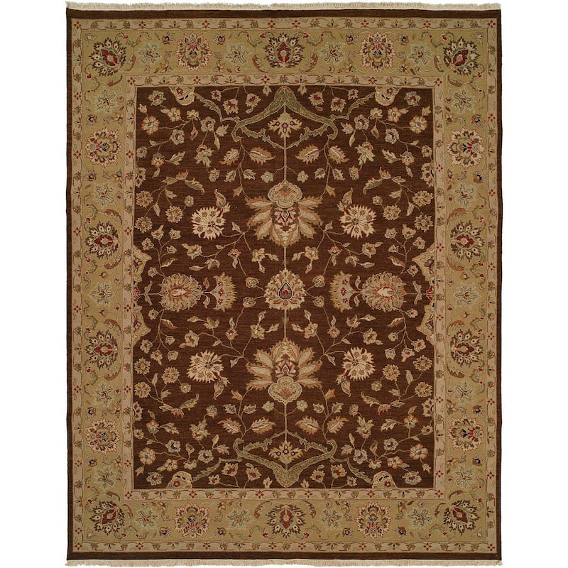 Sierra Brown/Gold Soumak Runner Rug