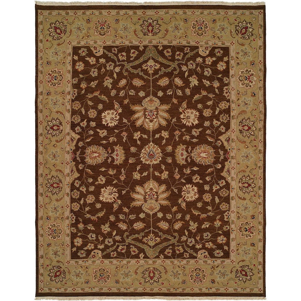 Sierra Brown/Gold Soumak Runner Rug