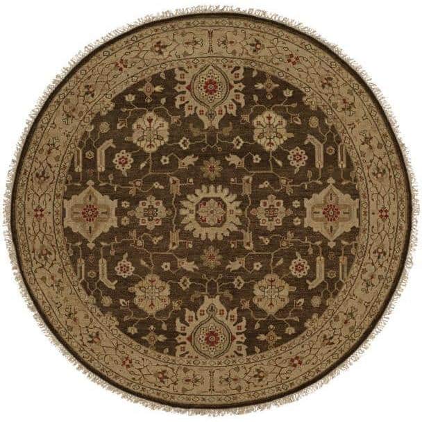 Sierra Brown/Ivory Wool Soumak Area Rug