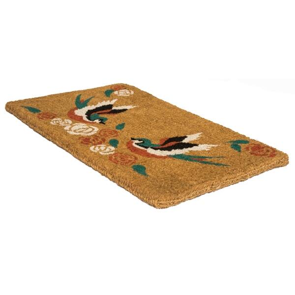 Shop Swallows Tattoo Handwoven Coconut Fiber Doormat Free