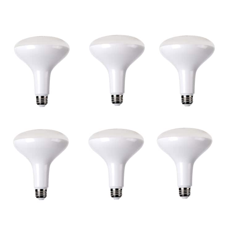 Led br40, 2700k, 120-deg , cri80, ul, 15w, 75w equivalent, 25000hrs, lm1100, dimmable , input voltage 120v 6 pack