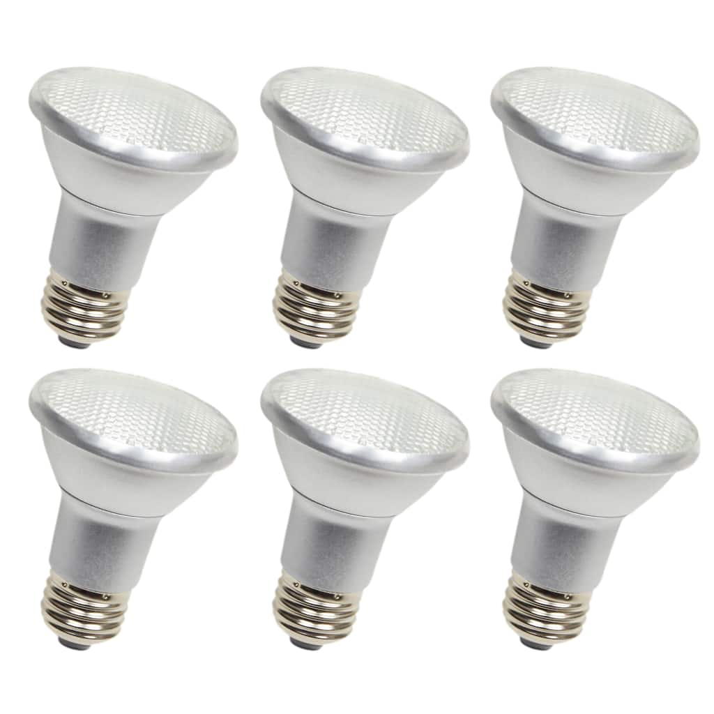Led par20, 5000k, 40-deg , cri80, es, ul, 7w, 50w equivalent, 25000hrs, lm550, dimmable,input voltage 120v 6 pack