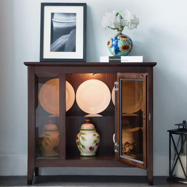 Shop Leick Furniture Favorite Finds Entryway Curio Cabinet With